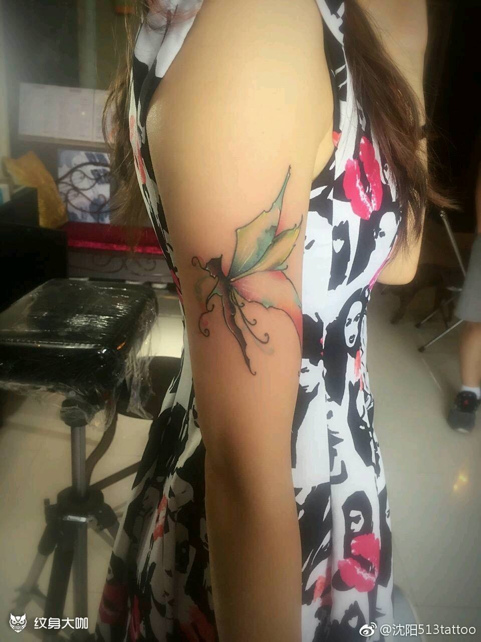遮盖疤痕纹身图片_手臂清新动物人物植物原创成品纹身图案