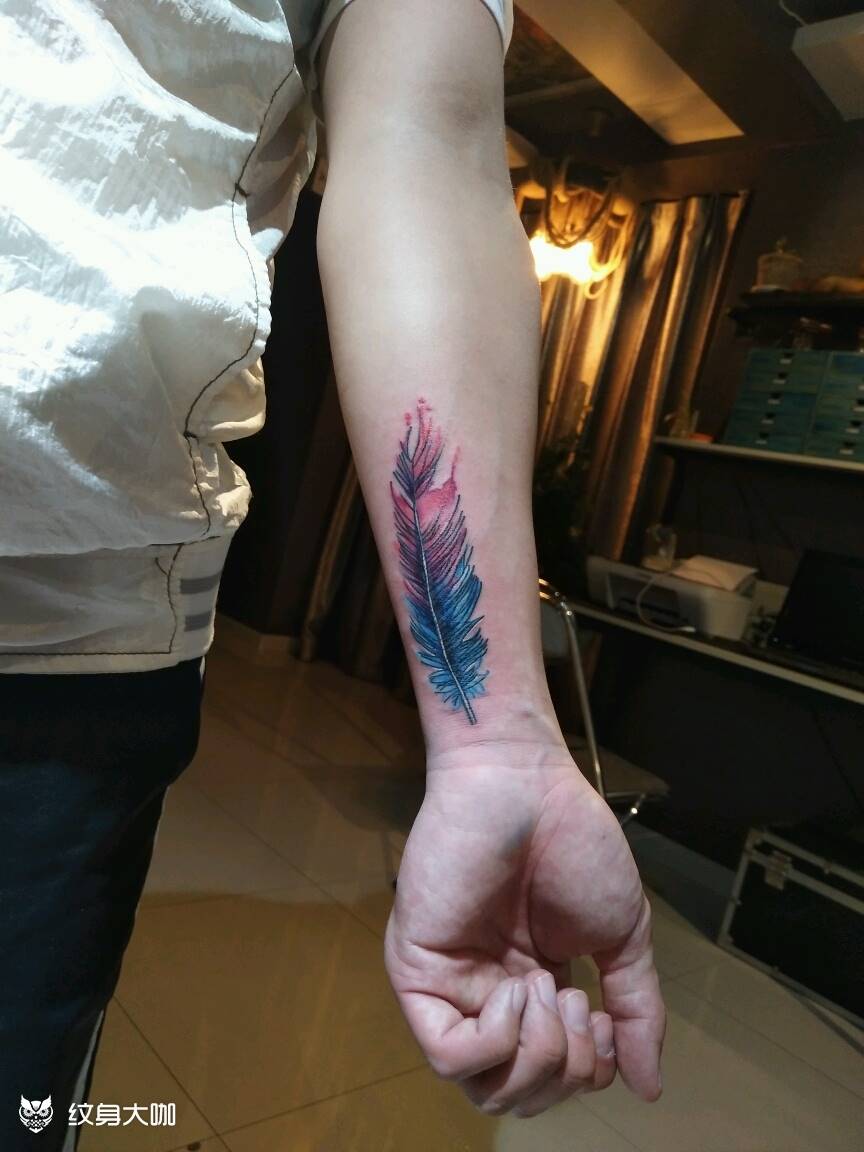 遮盖纹身纹身图片_手臂清新贴纸动物静物成品纹身图案