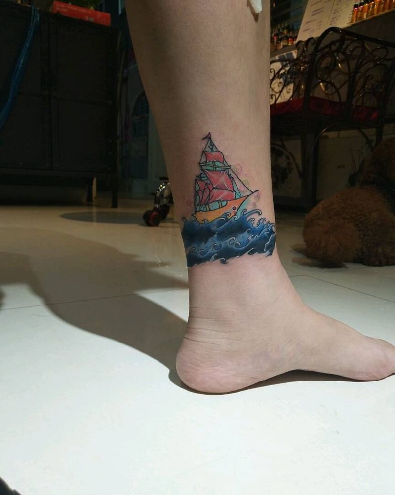 原创遮盖纹身图片_腿部欧美清新贴纸静物原创成品纹身图案