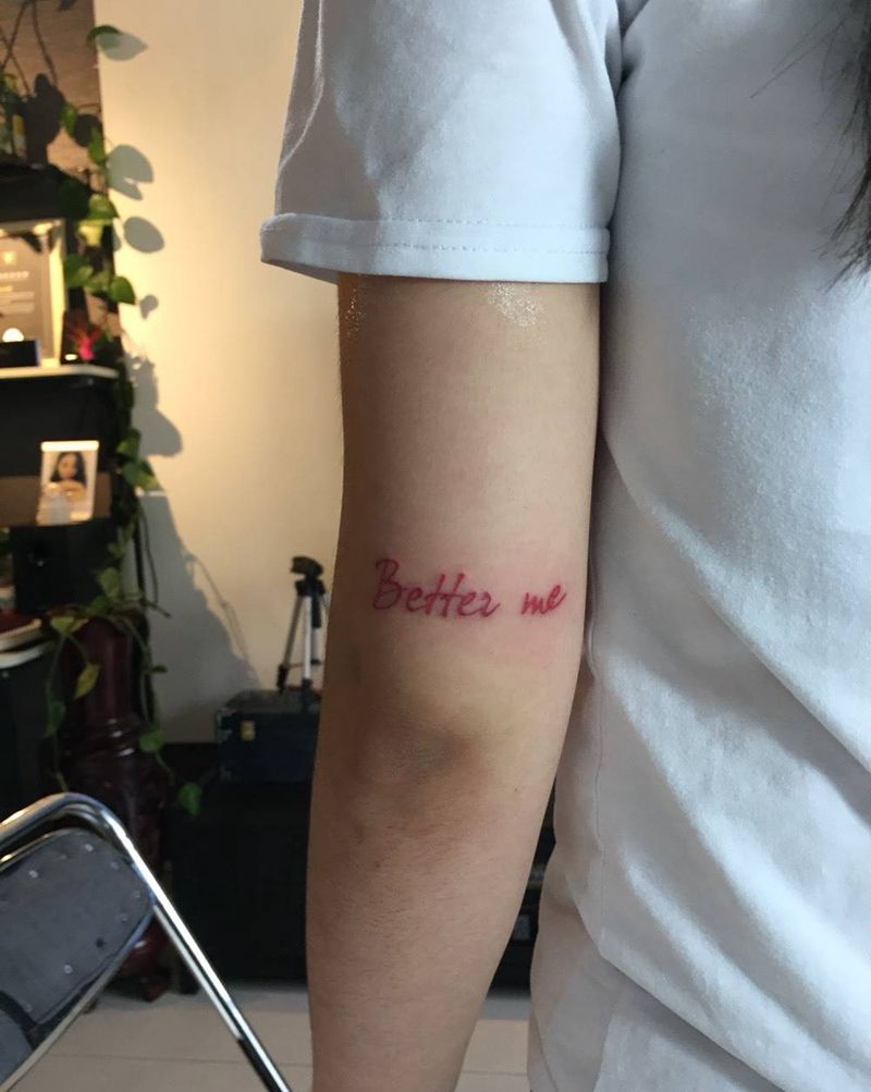 英文纹身图片_成品手臂清新字符纹身图案