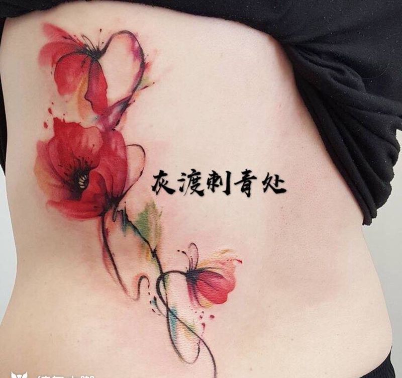 水彩纹身图片