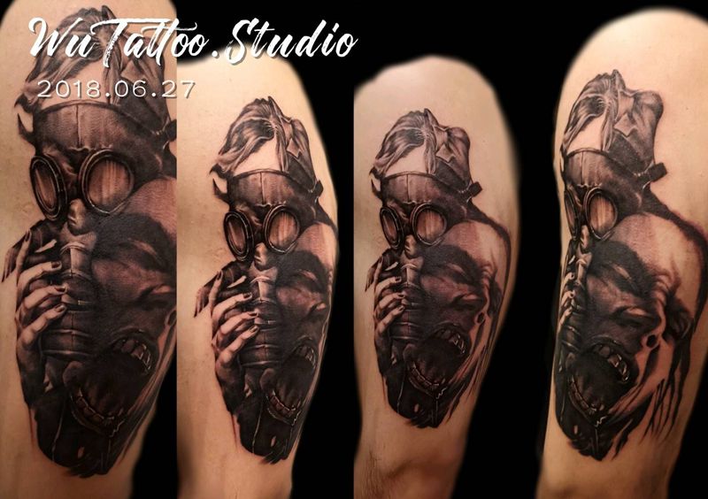 欧美纹身图片_手臂成品纹身图案