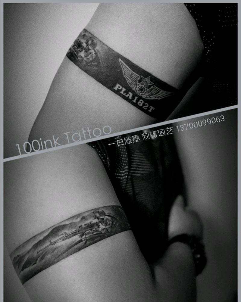 臂环纹身图片_手臂欧美原创成品纹身图案