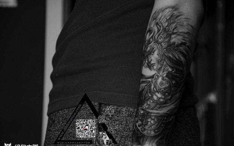 花臂未完待续……纹身图片