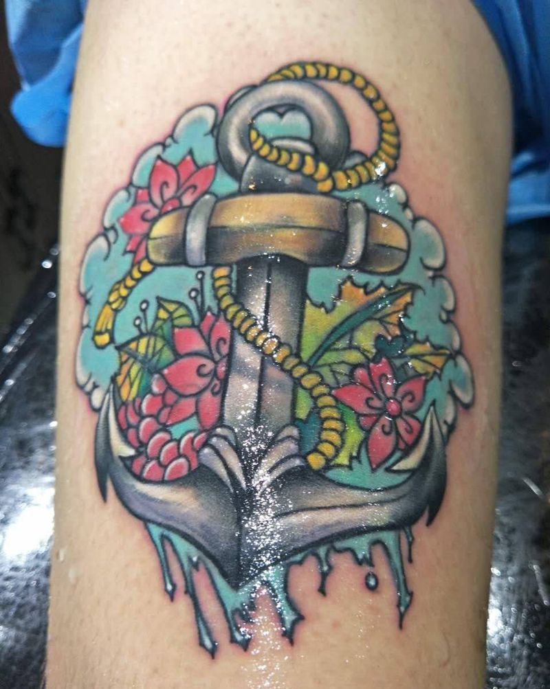 自扎图纹身图片_成品腿部欧美清新几何贴纸静物植物纹身图案