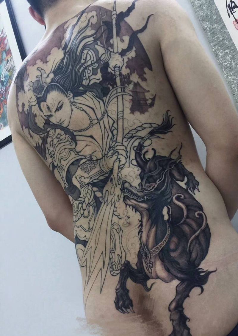 今日二郎神纹身图片