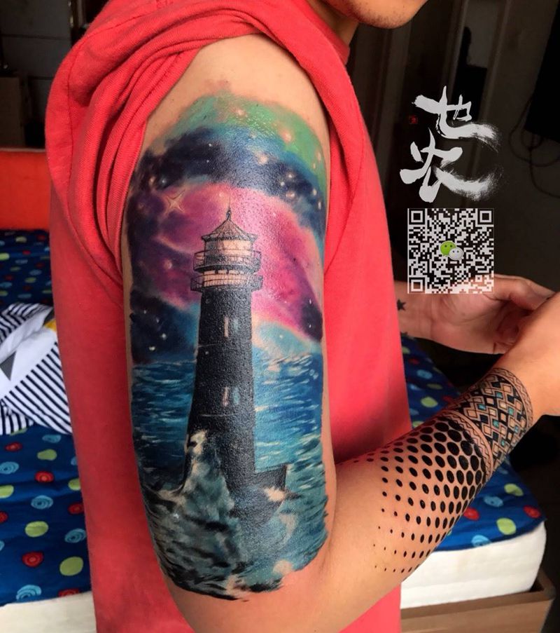 【点 线 面 】原创订制纹身图片_成品手臂清新几何静物也农刺青纹身图案