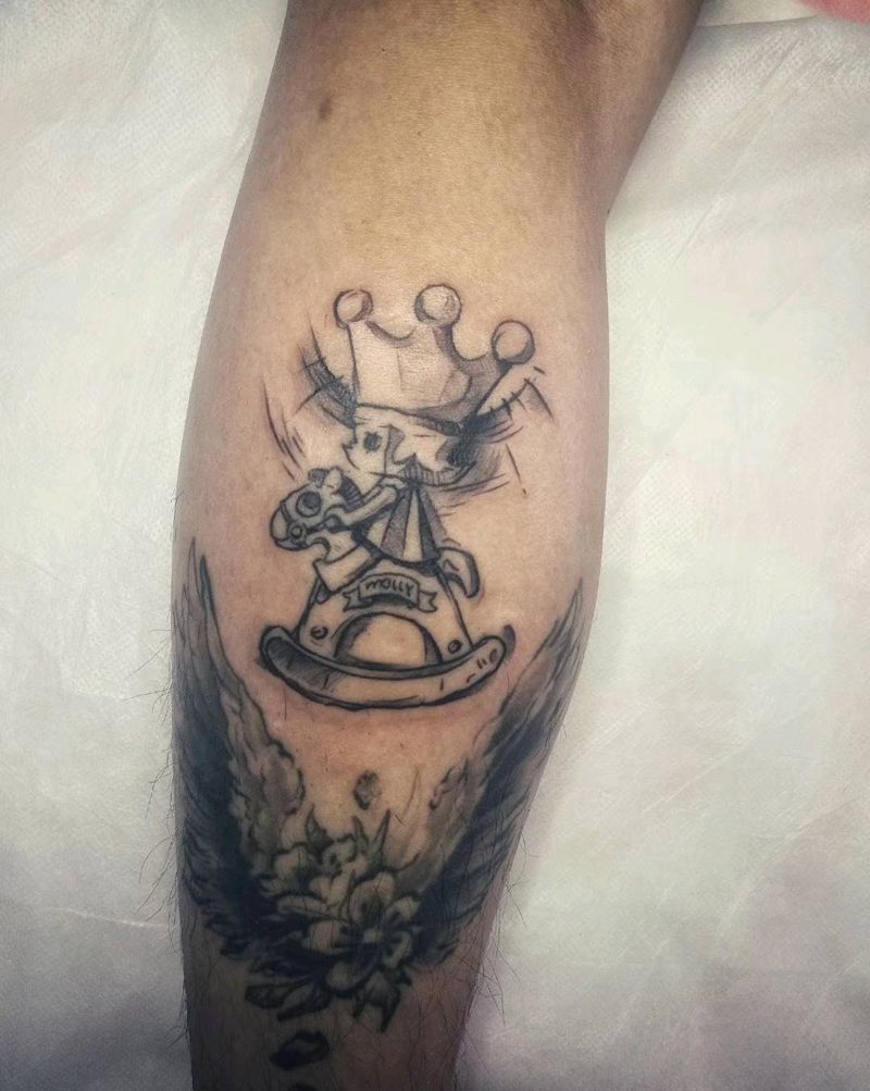 茉莉纹身图片_腿部手臂新传统New School卡通纹身图案