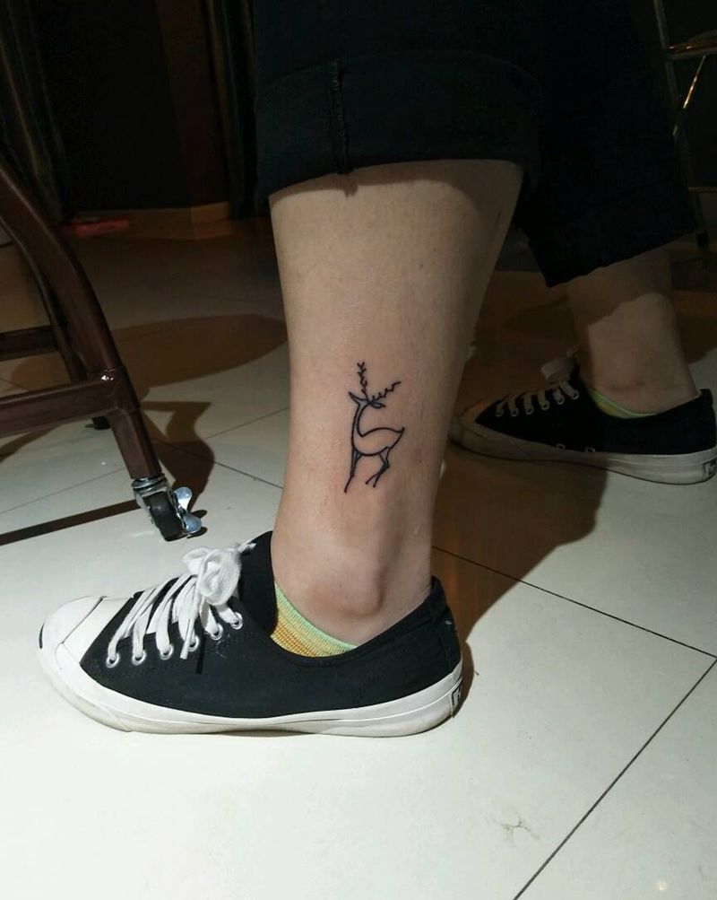 今天的作业纹身图片_手臂腿部传统几何字符动物成品纹身图案