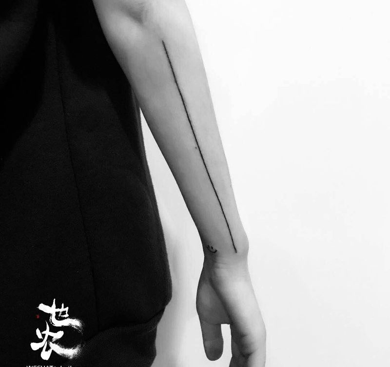 【  Line  】   ————照片来自首都的大咖摄影师们…纹身图片_成品手臂清新几何也农刺青纹身图案