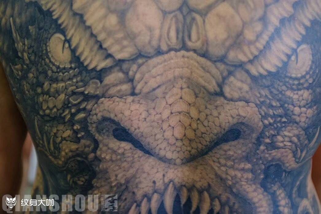 龙威恢复后纹身图片