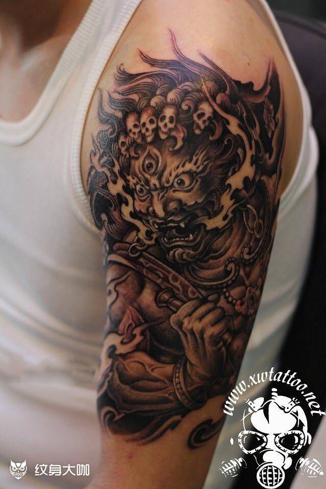 秽迹罗汉纹身图片_小伟刺青传统纹身图案