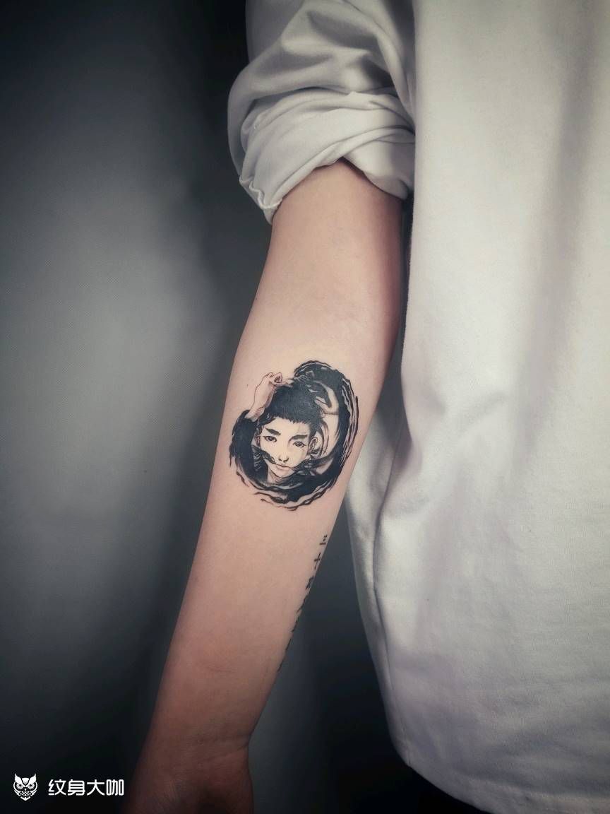 动漫纹身图片_手臂纹身图案