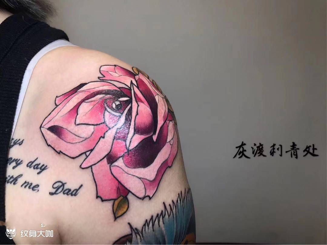 玫瑰纹身图片