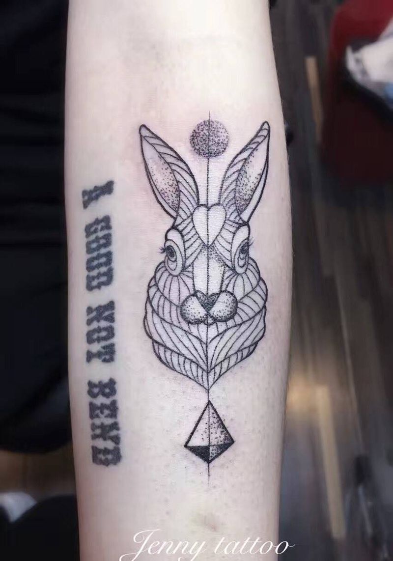 兔子纹身图片