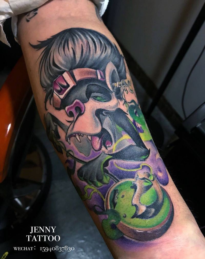 Newschool猴子纹身图片