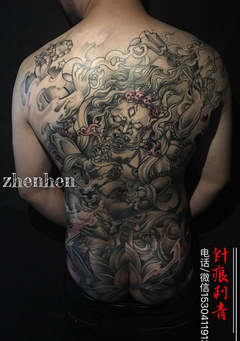 大黑天纹身图片