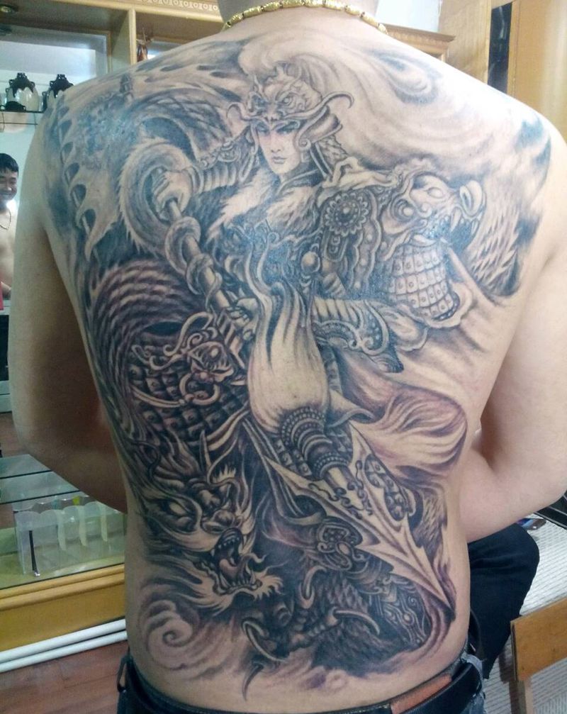 满背纹身纹身图片
