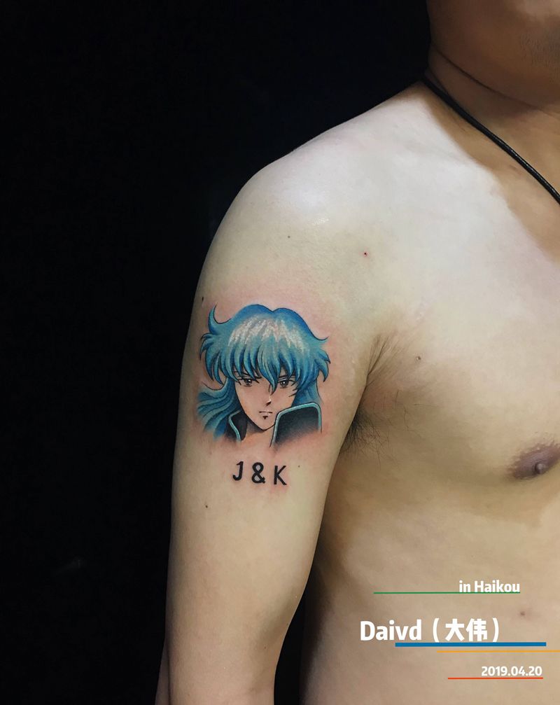 圣斗士纹身图片_手臂New School纹身图案