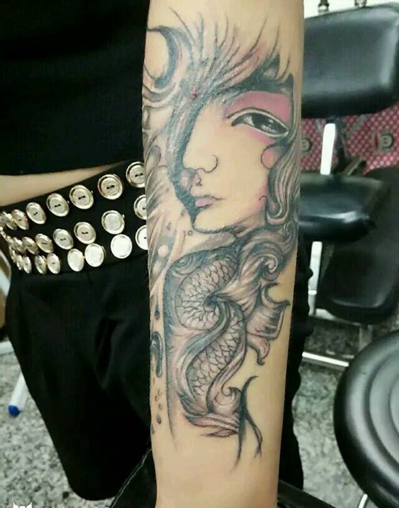 艺妓纹身图片