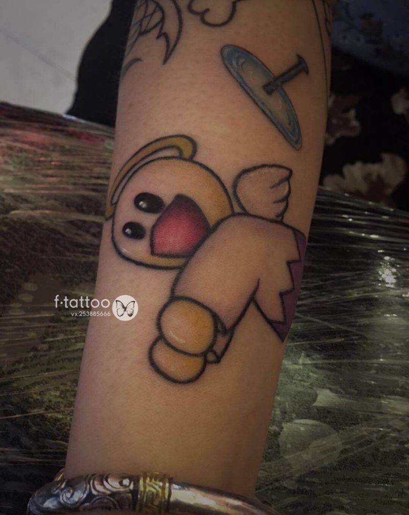 叮当猫小物件.纹身图片_手臂卡通彩色纹身图案