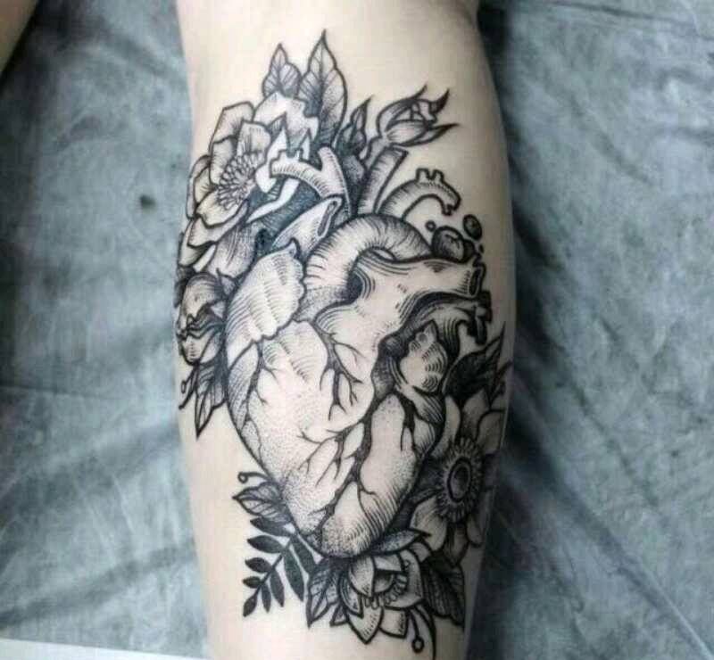 资源分享纹身图片_手臂欧美几何植物纹身图案