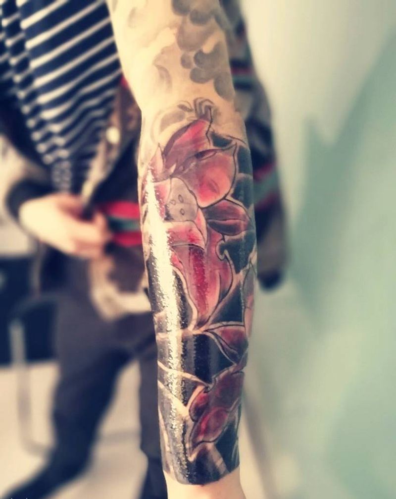 小臂遮盖纹身图片