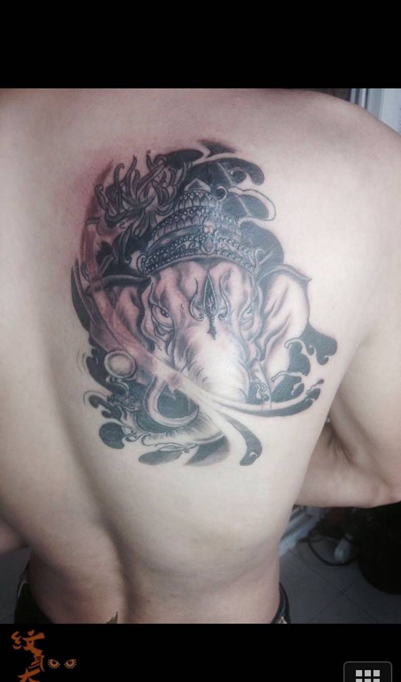 象神纹身图片