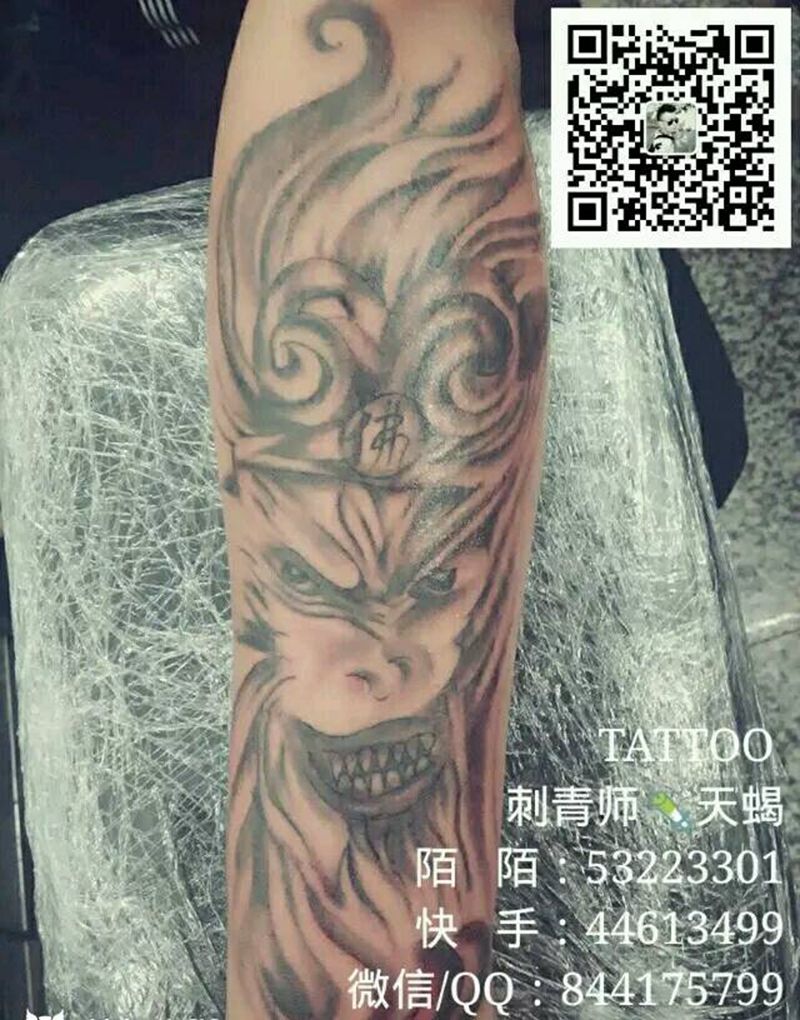 猴子纹身图片