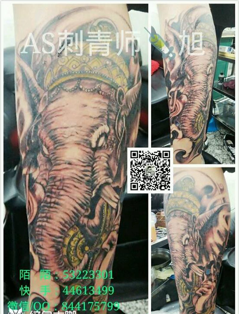 象神纹身图片