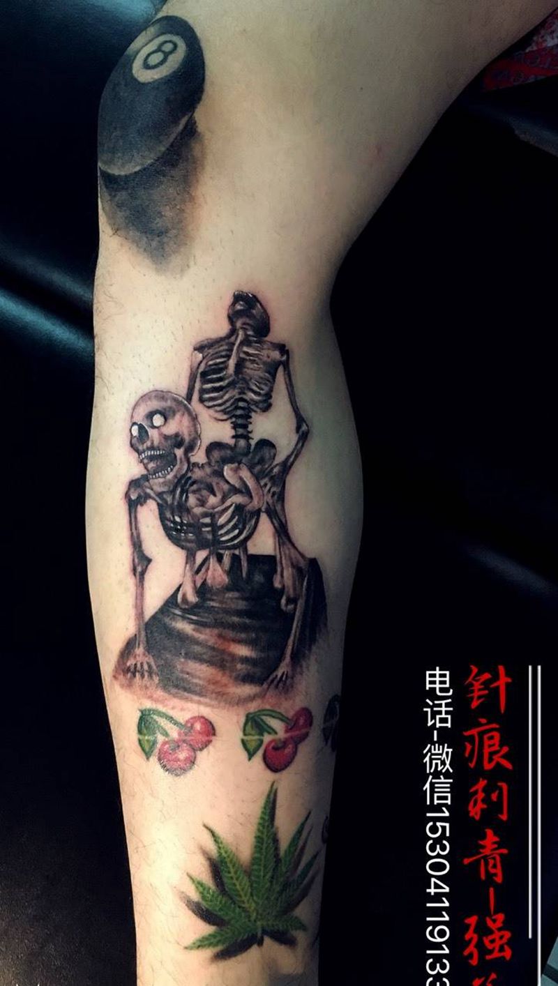 骷髅纹身图片