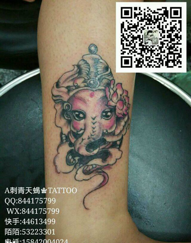 象神纹身图片