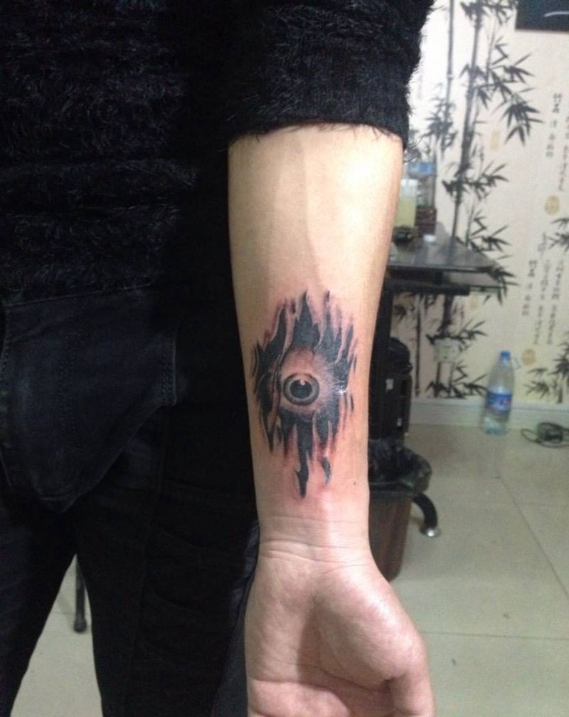 眼睛纹身图片