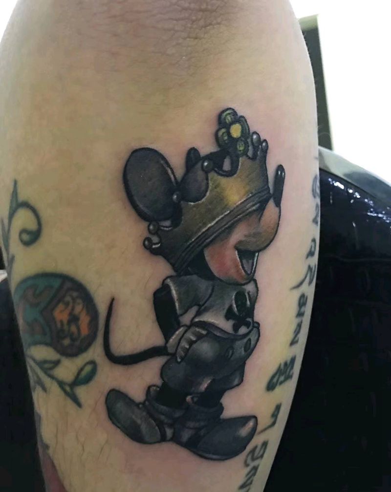 new school米老鼠纹身图片_手臂New School纹身图案