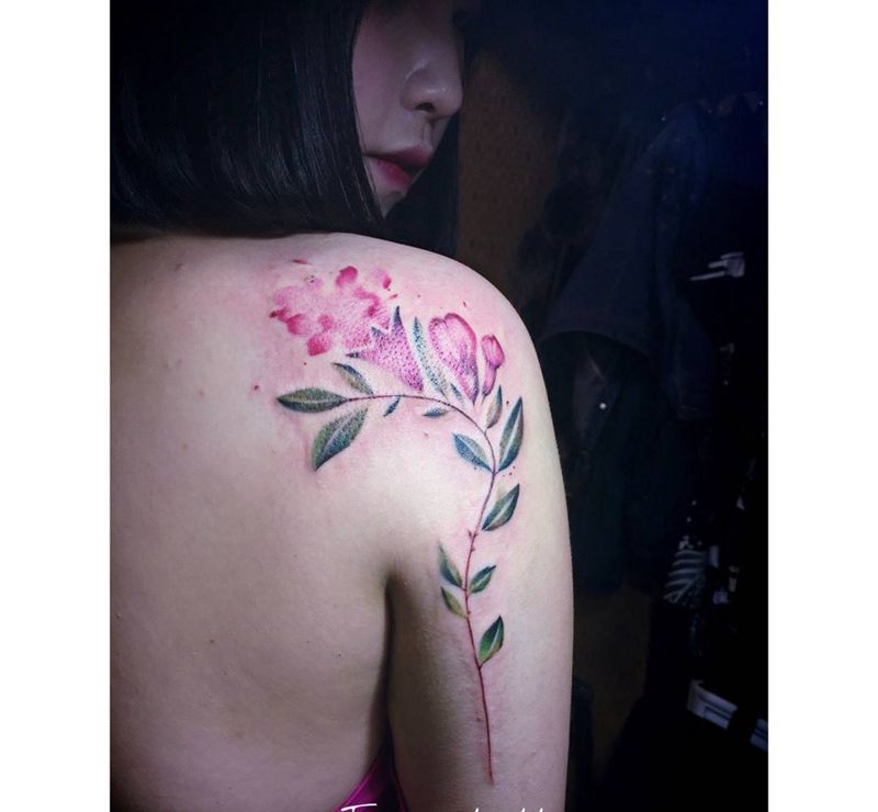 水墨风格纹身图片