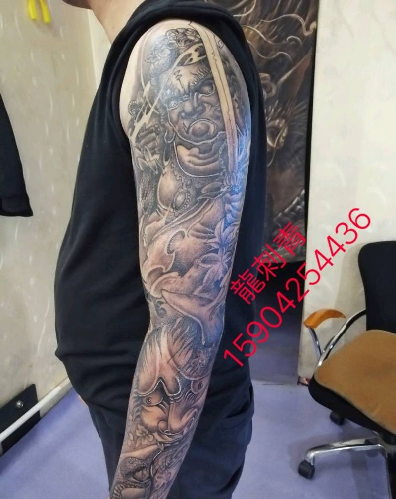 花臂纹身图片_手臂纹身图案