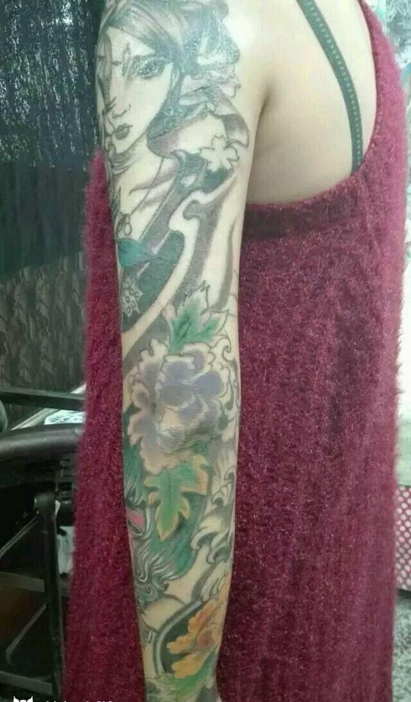 花臂纹身图片