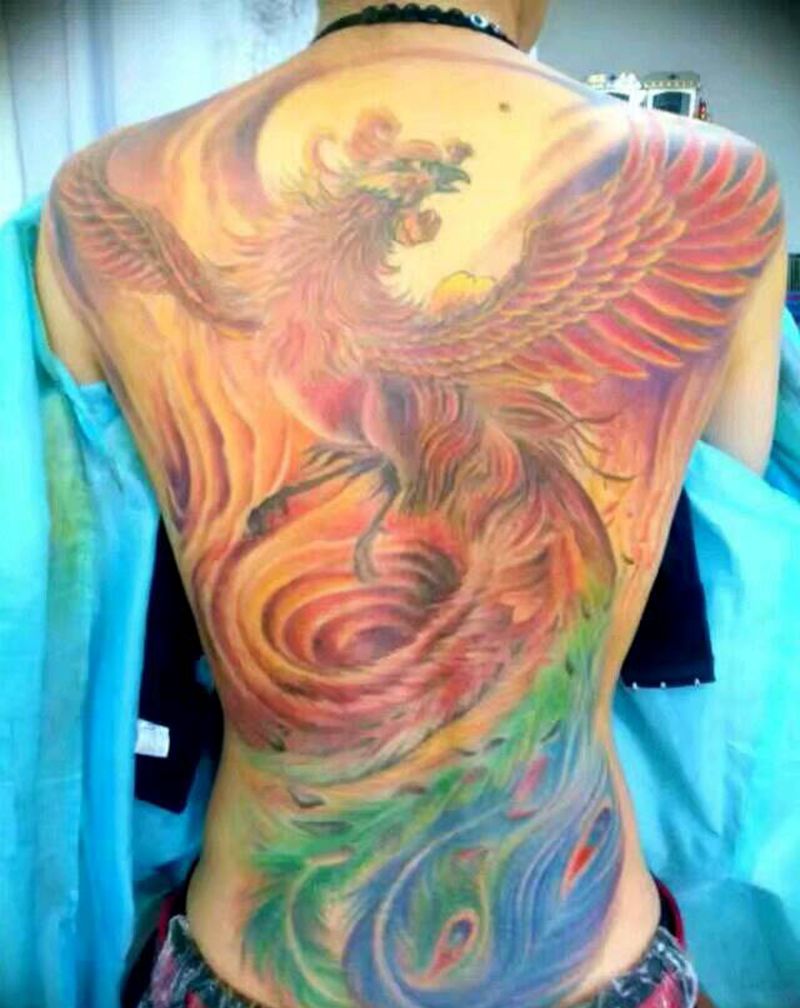 满背纹身纹身图片