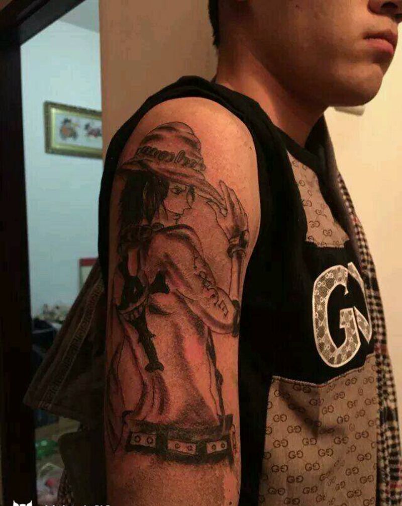 海贼王纹身图片