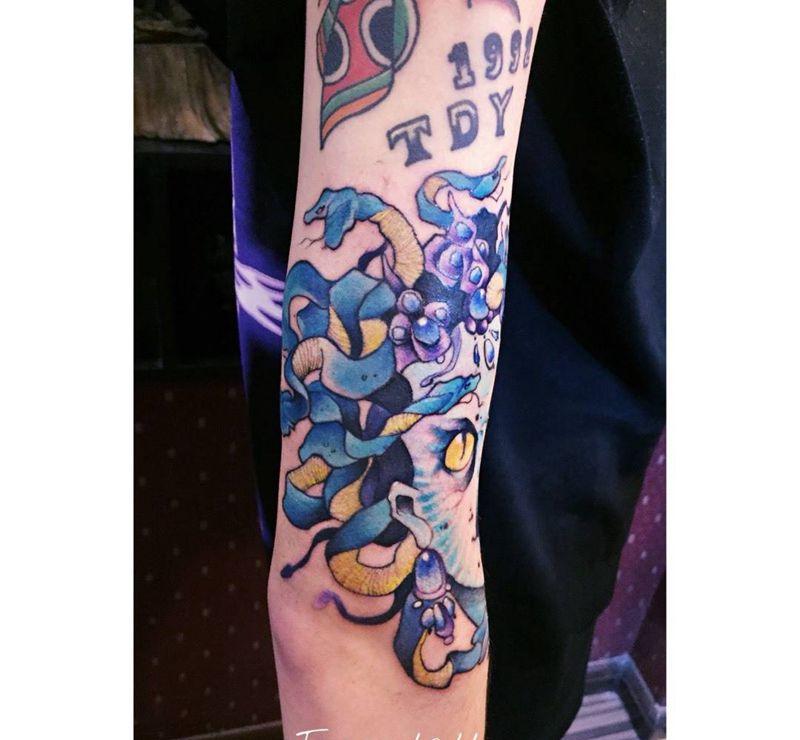 美杜莎纹身图片