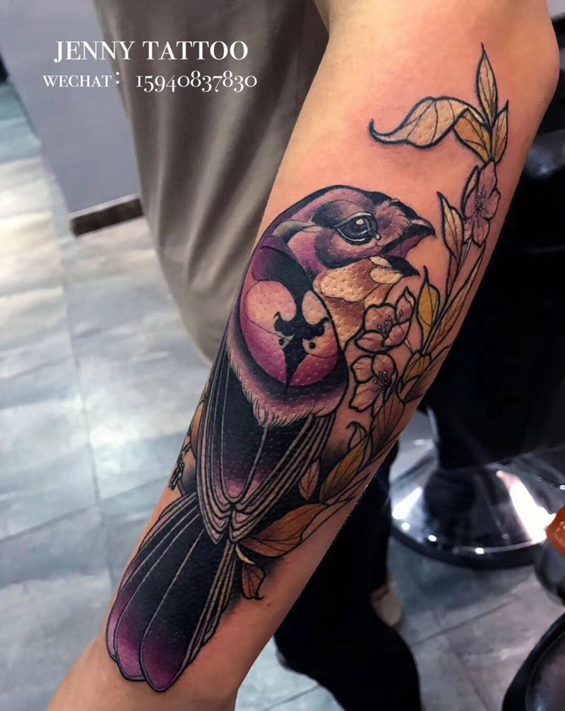 鸟纹身图片
