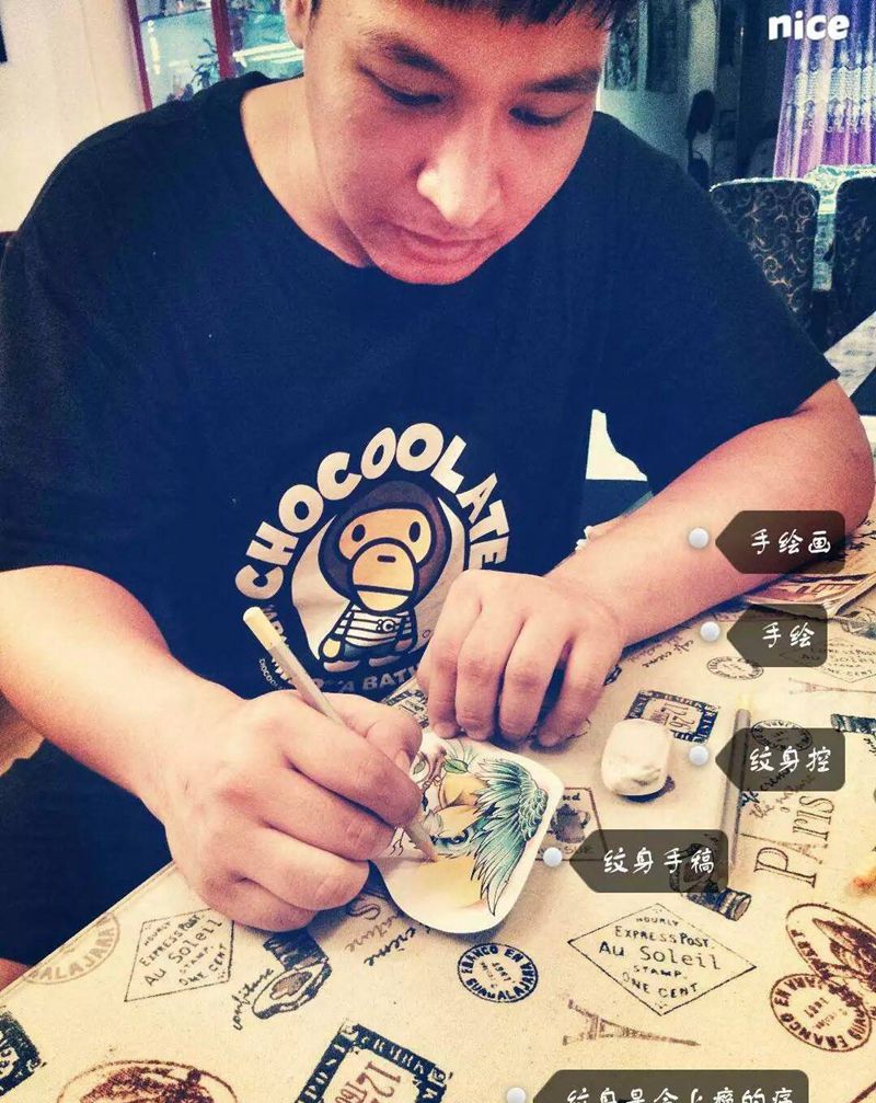 小鸟纹身图片_成品手稿胸部腹部腰部腿部欧美清新动物脚部纹身图案