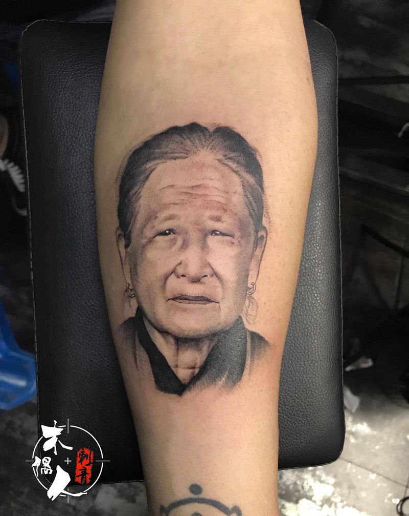 肖像纹身图片_手臂纹身图案
