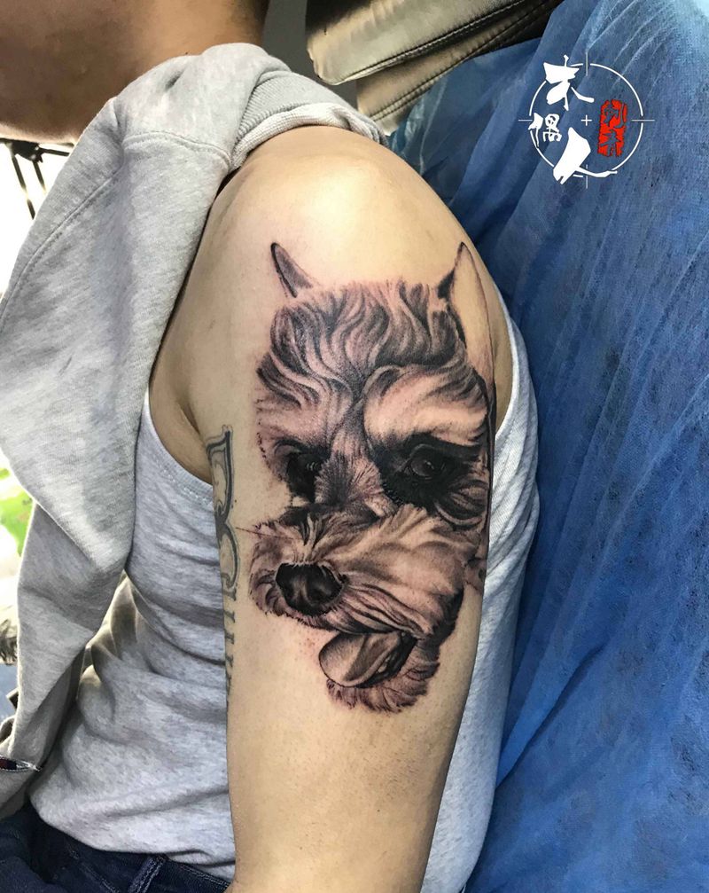 壮壮纹身图片_肩部纹身图案