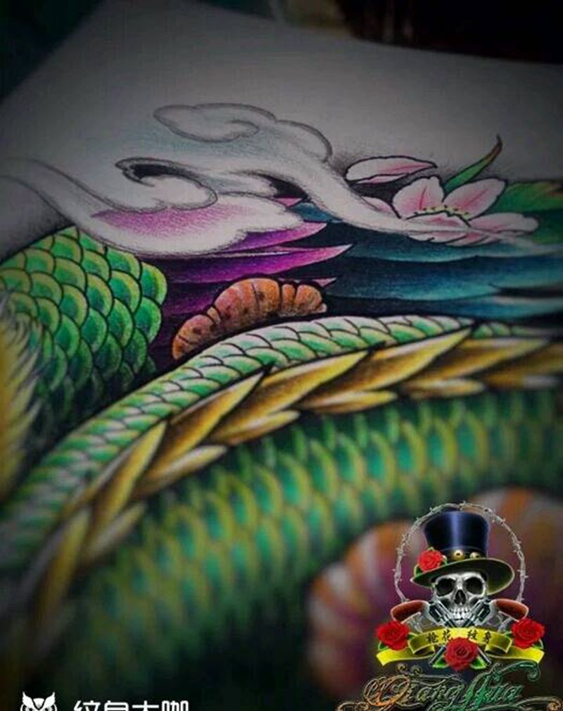 凤凰纹身图片_肩部背部手臂腿部传统动物原创成品手稿纹身图案