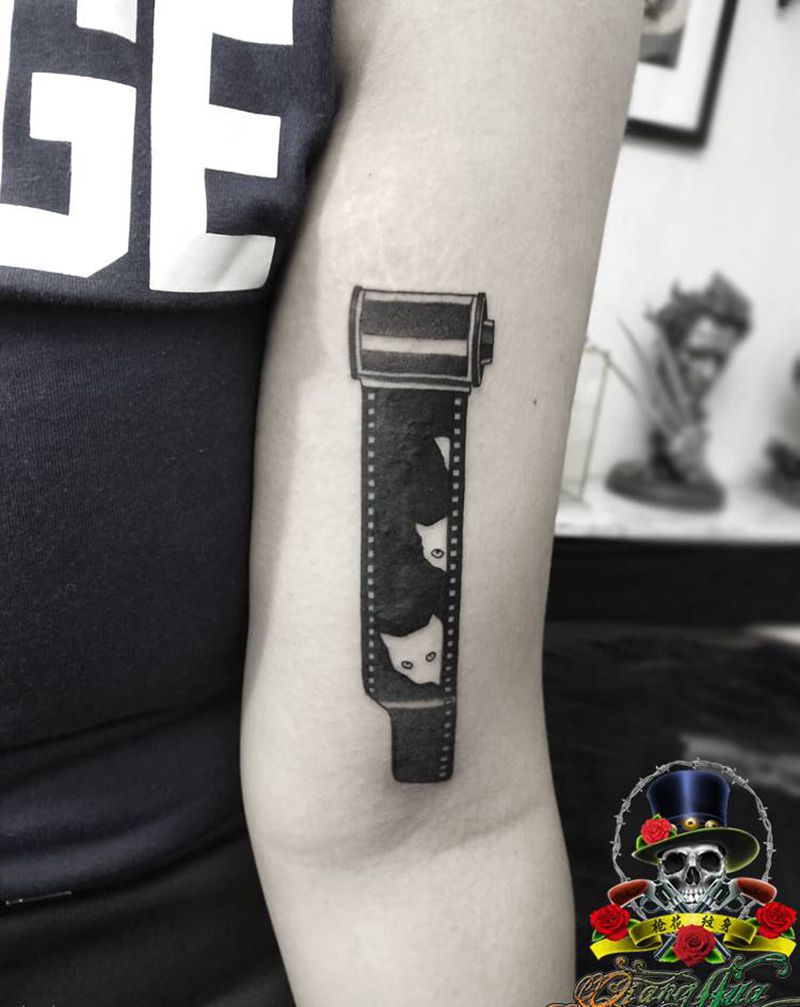 胶卷底片纹身图片_手臂图腾纹身图案