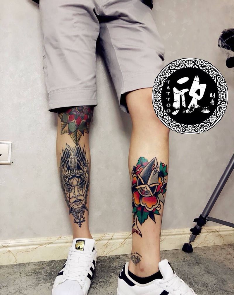 school鲨鱼纹身图片