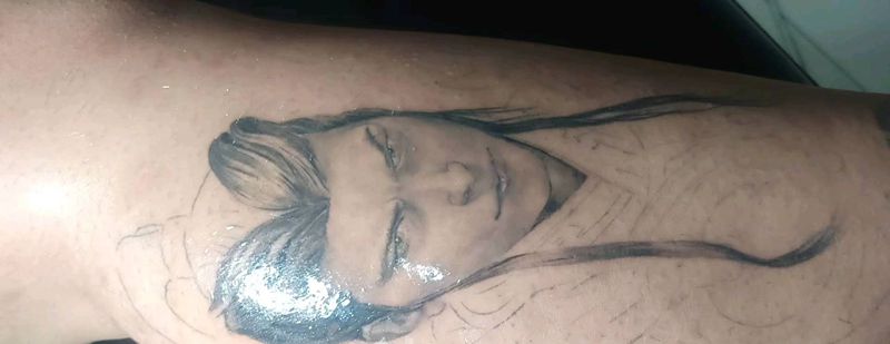 赵云，未完待续纹身图片_欧美写实纹身图案