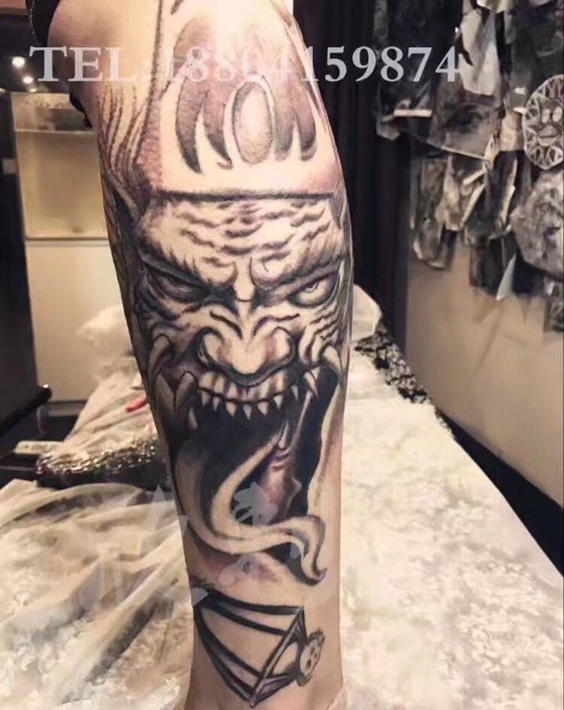 黑白无常纹身图片