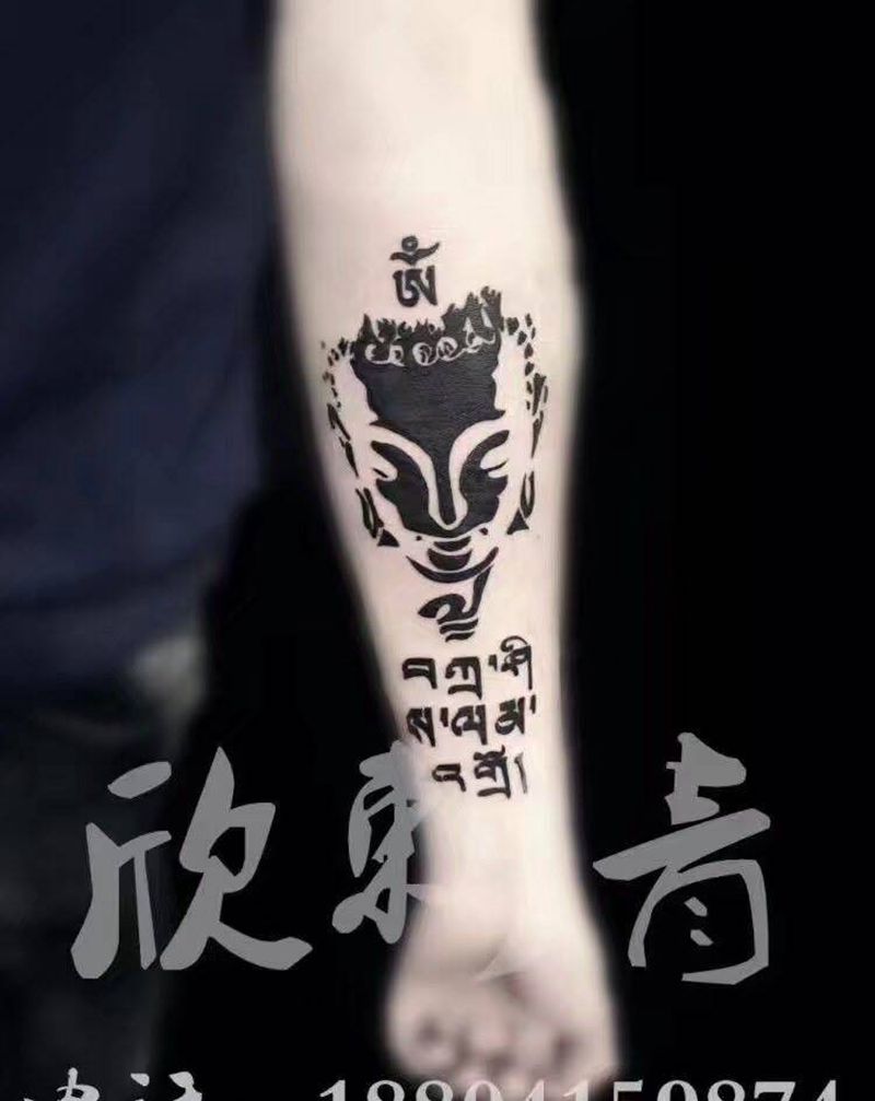 佛纹身图片
